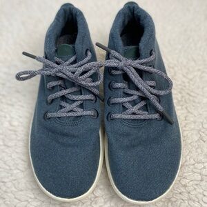 Allbirds Mizzle Wool Runner High Top Sneakers Womens US 9 Gray Lace Up Sport